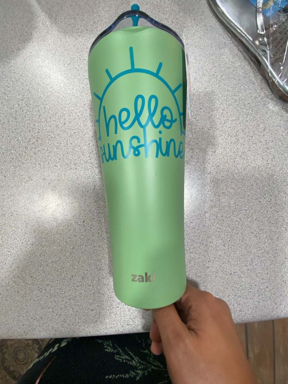 Zak Hello Sunshine Tumbler Size 30oz Green Stainless Steel